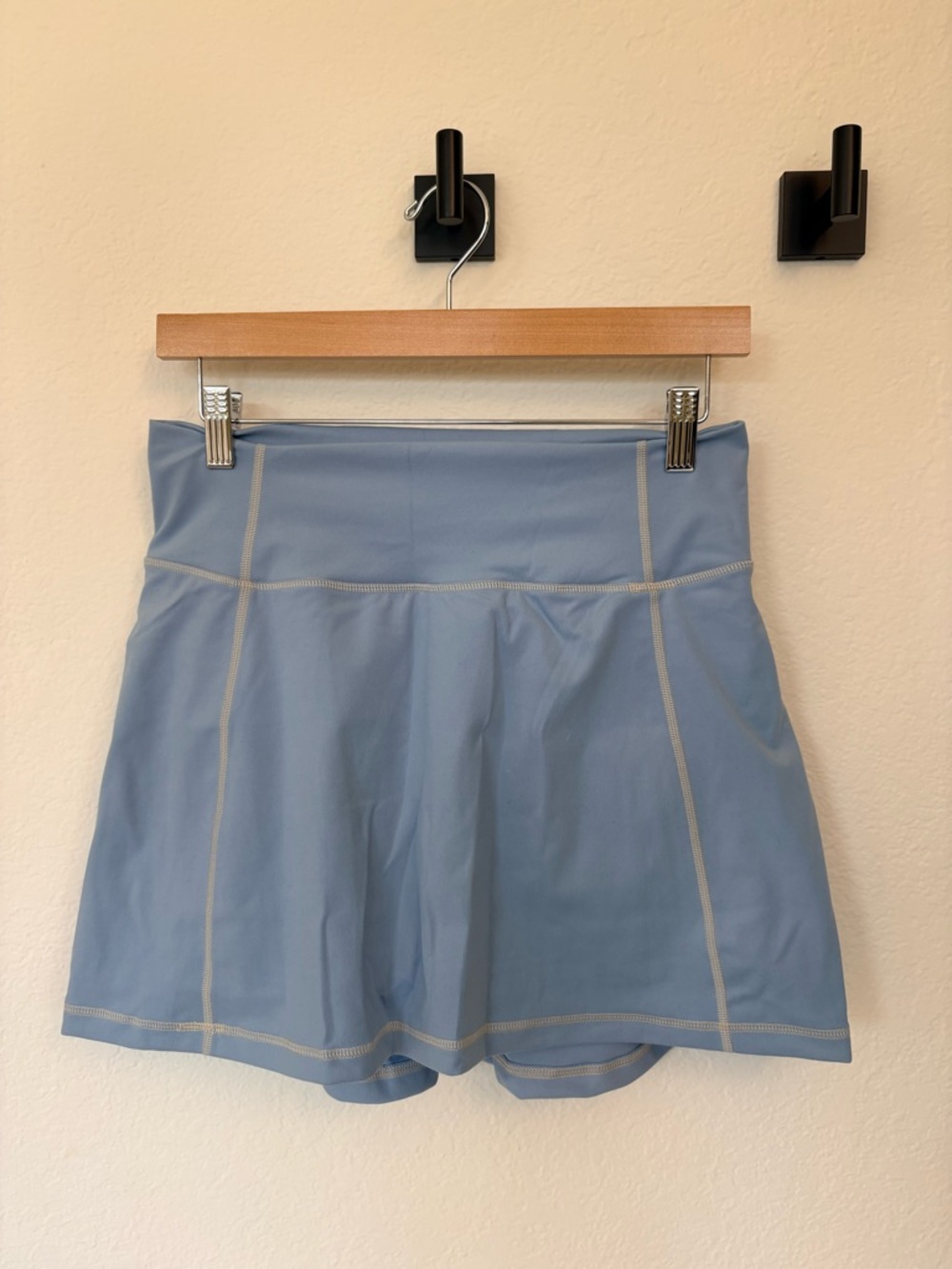J. Crew Pale Blue Athletic Skort with Contrast Stitching
